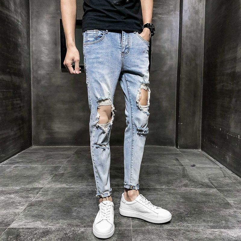 korean ripped jeans