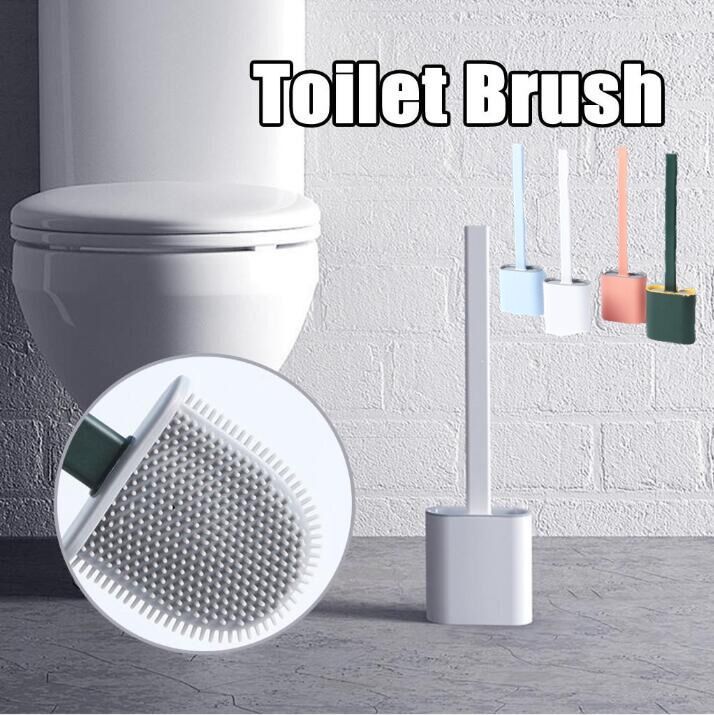 Kaiyan con soporte de secado r/ápido juego de limpieza elegante Escobilla de ba/ño de silicona para montaje en pared