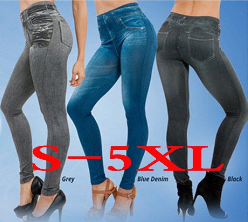 Wholesale 2015 Women Leggings Jeans Leggins Black Jeggings Plus Size Jeggings Femal Blue Gray Pants From Keviny, $5.23 | DHgate.Com