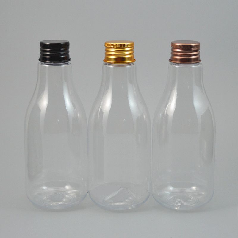 200ml Empty Transparent Cosmetic Bottles With Aluminum Lid,Clear Travel