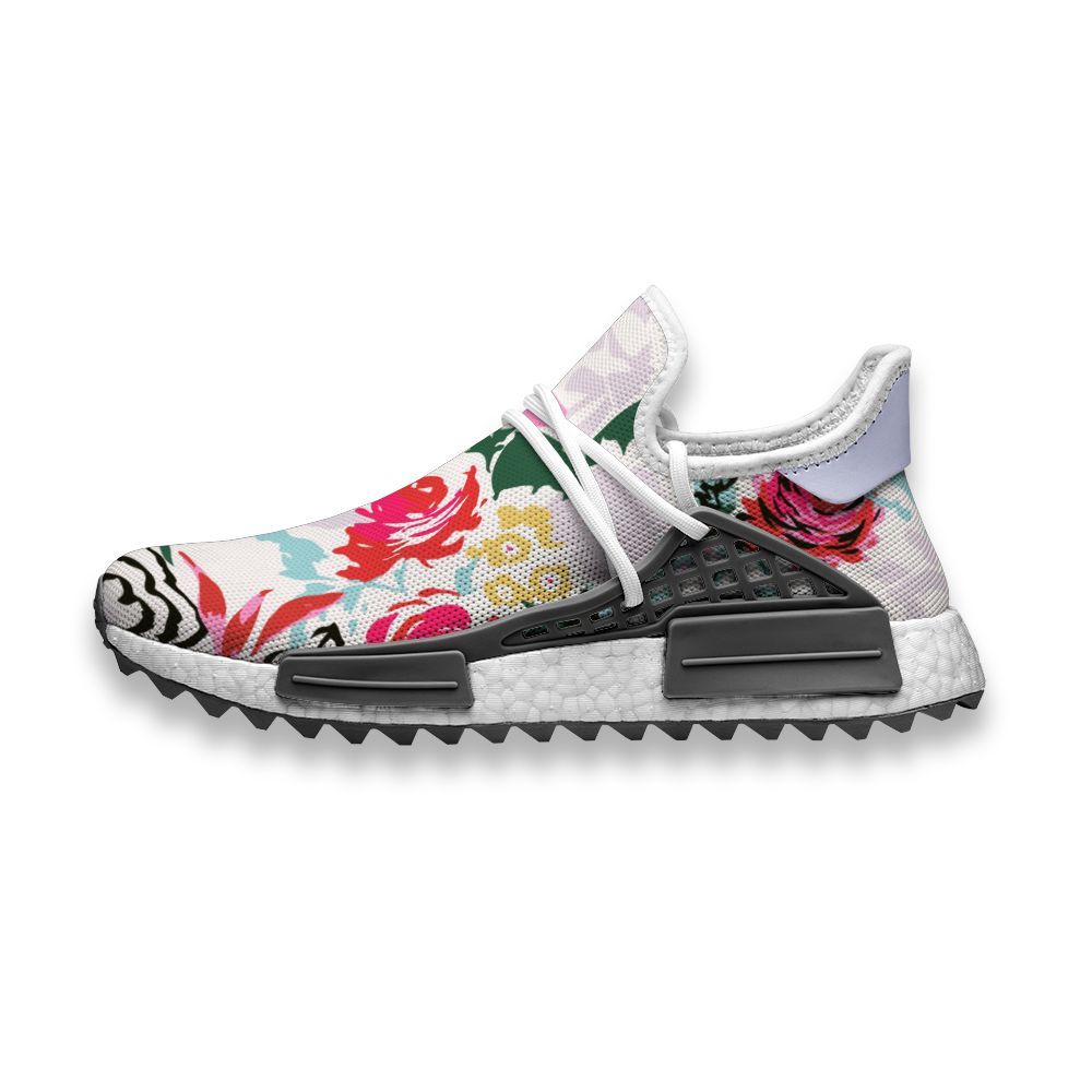 2020 Custom Running Shoes Hand Painted Rose Art Human Race