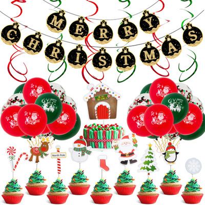 Acquista 12 Pollici Il Lattice Rotondo Natale Palloncini Natale Allinsegna Feste Pellicola Di Alluminio Con Decorazione Scena Di Natale Balloons A 5 3 Dal Fashionstype Dhgate Com