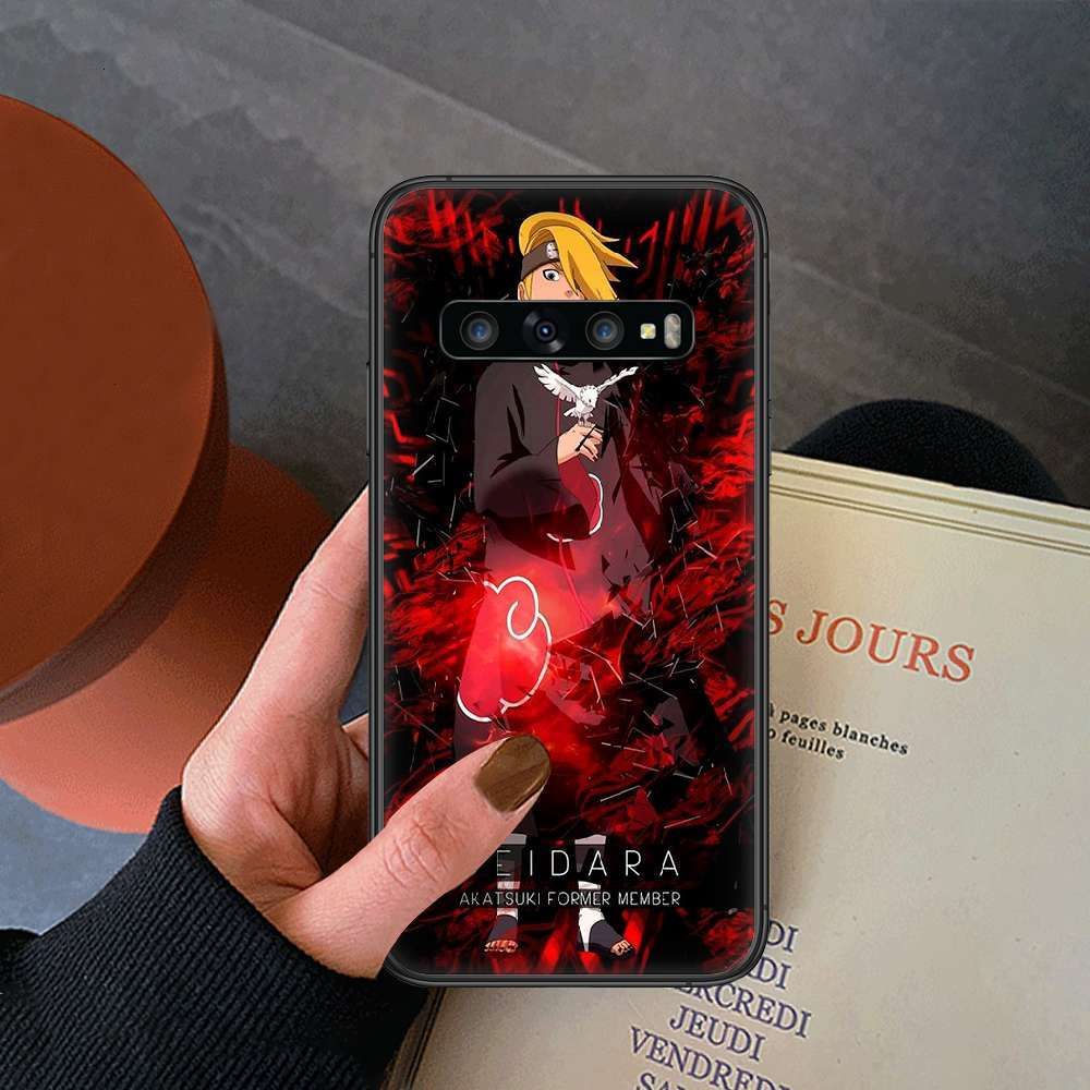 Venda Por Atacado De BRAND Naruto Akatsuki Deidara Capa De Telefone Móvel  Samsung Galaxy Não S 8 9 10 20 Mais E Lite Uitra, Luxo Preto Bumper, Móvel  Móvel P Modernos E