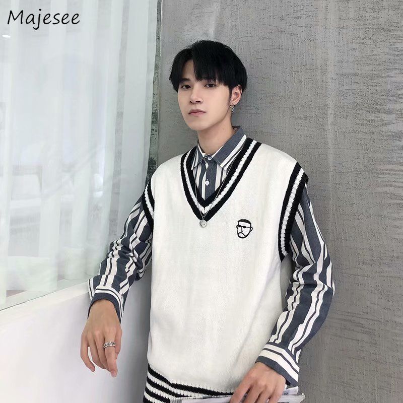 Sweater Vest Men Fashion Leisure V Neck 