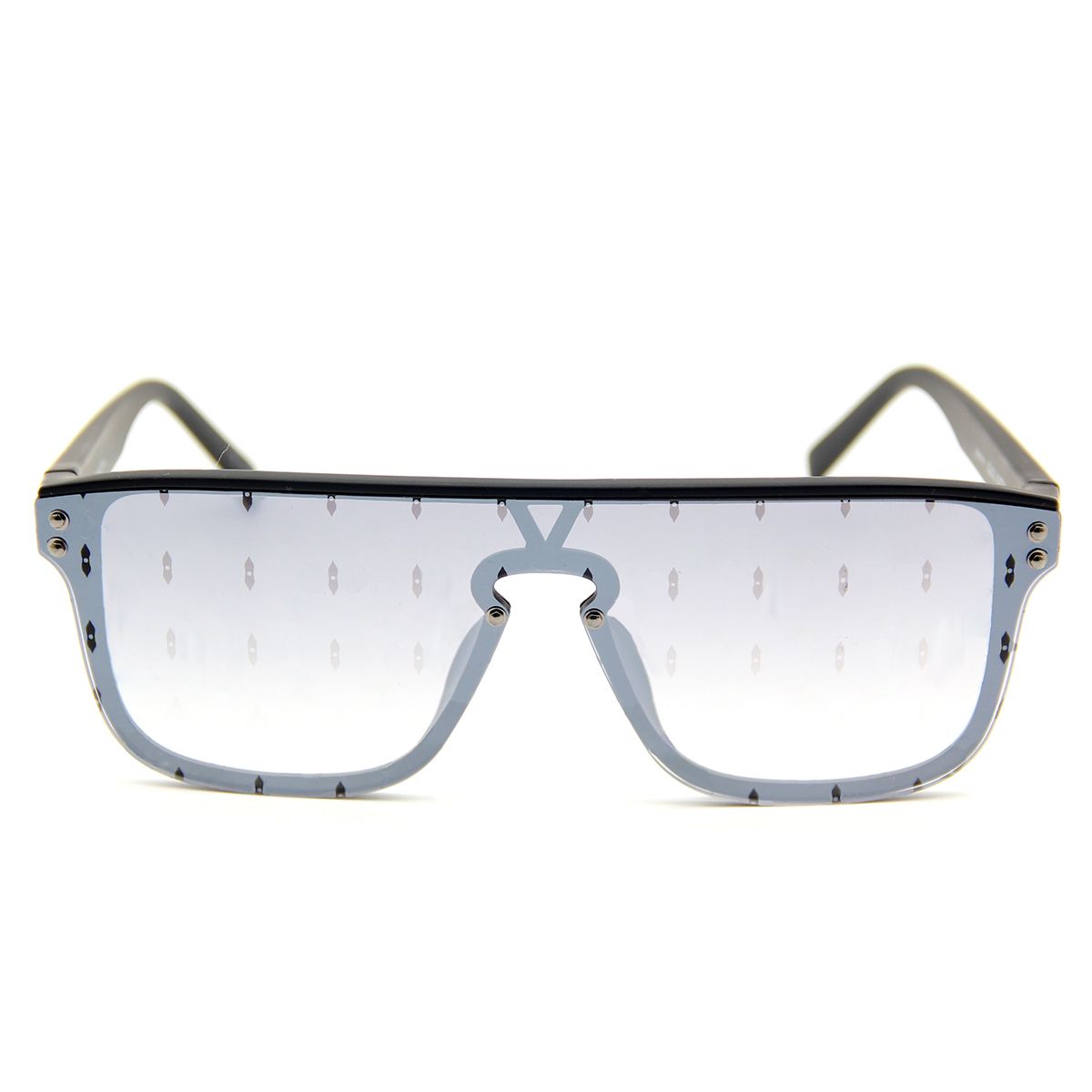 light silver gradient gray print lens