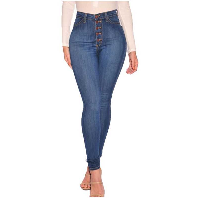 Compra Nueva Mujer Jean Denim Lápiz Pantalones De Lápiz Top Marca Pantalones  Vaqueros Altos Pantalones De Cintura Altas Mujeres Cintura Alta Jeans  Pantalones Barato | Entrega Rápida Y Calidad | Es.Dhgate