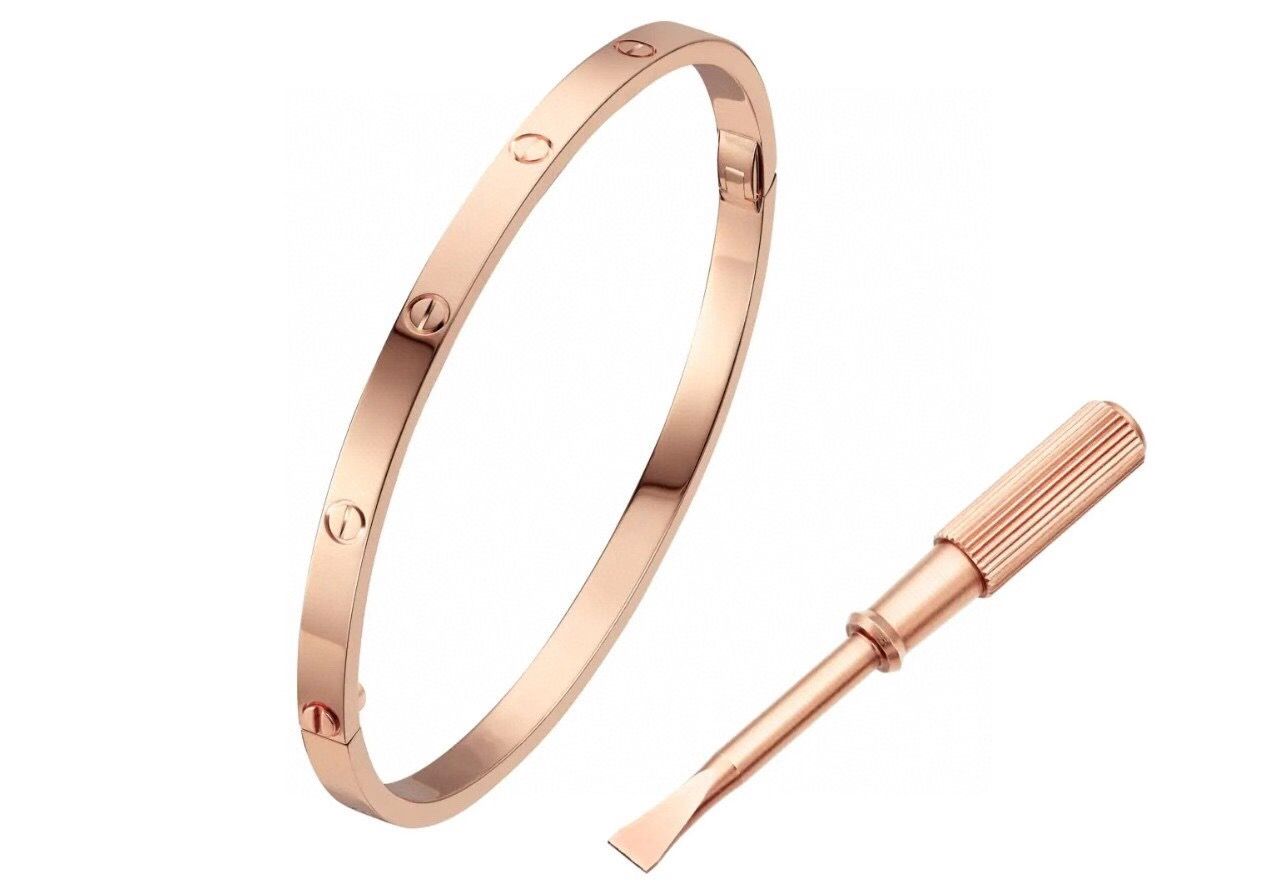 16 # Rose Gold Armband Ingen Diamond