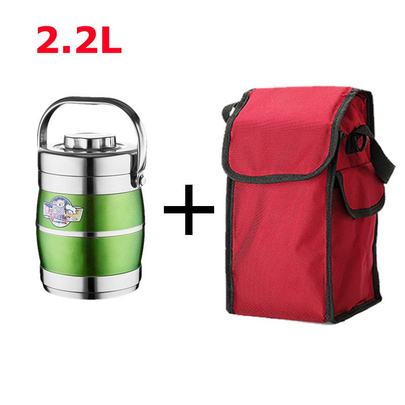 2.2L vert et sac