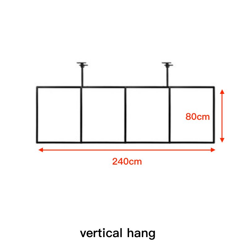 4 piece vertical hang