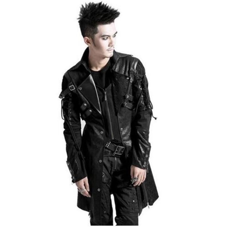 Compra Piel De Hombre Faux Punk Hombre De Invierno Manga Larga Chaqueta  Venenosa Gótico Gótico Roca Negro Mangas De Cuero Abrigo Más Tamaño 4XL  2021 Barato | Entrega Rápida Y Calidad | Es.Dhgate