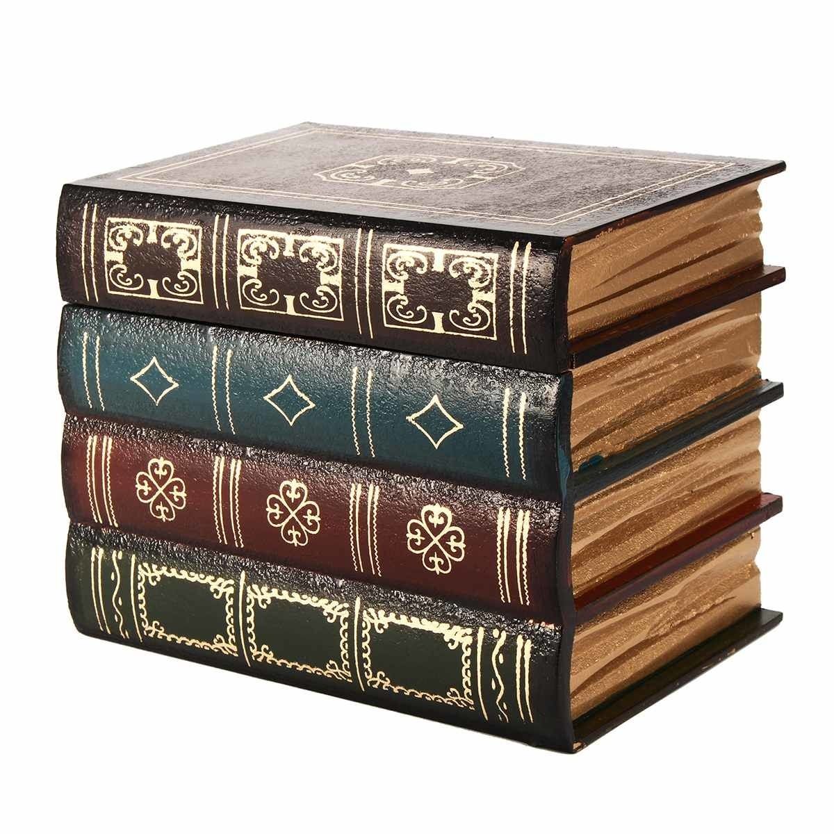 Decorative Fake Book Retro Organizer Boxes Home Office Books Shelf Decor Vintage Secret Storage