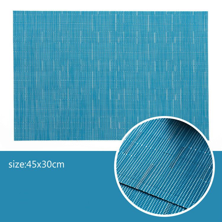 HomeSense PVC Bamboo Grain Placemats Non Slip Dining Table Mats For