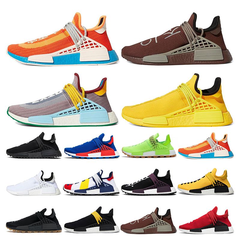 human race shoes orange