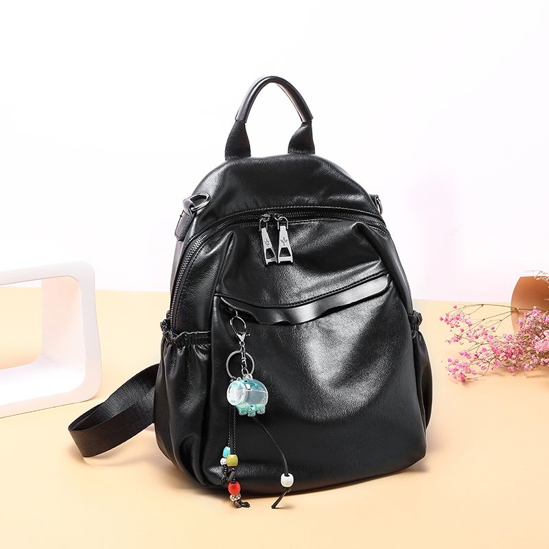 HBP al por mayor mochilas de moda lavadas de cuero gran capacidad neta