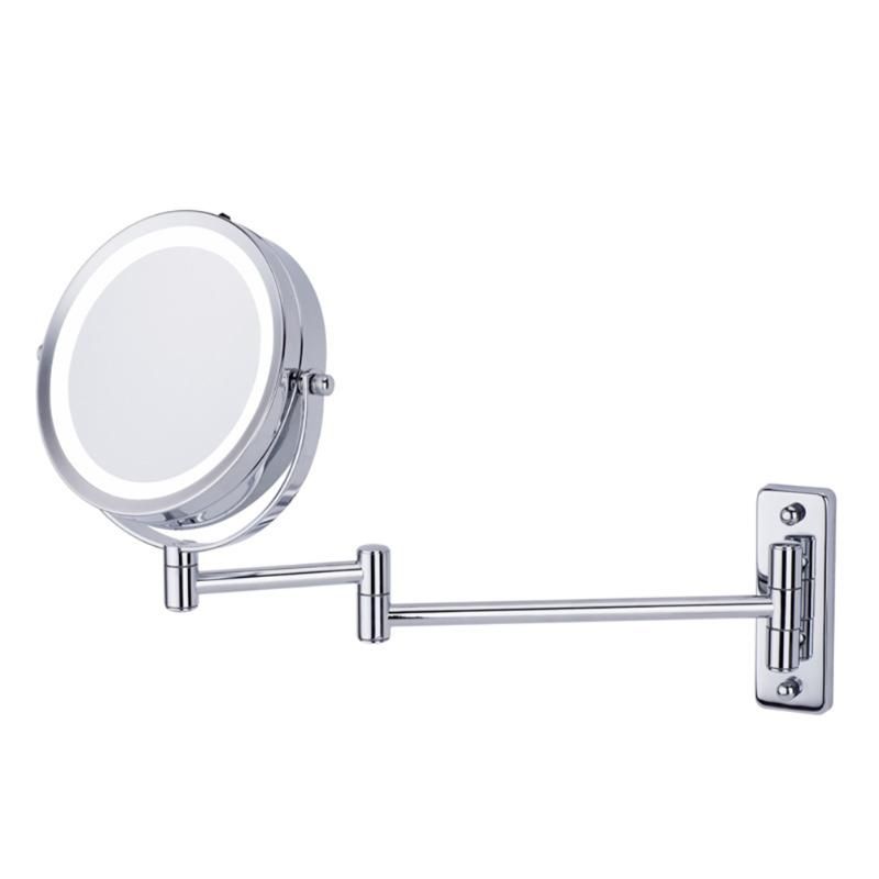 2020 Wall Mounted Makeup Mirror LED Light Two Sided 360 Rotate Mirror