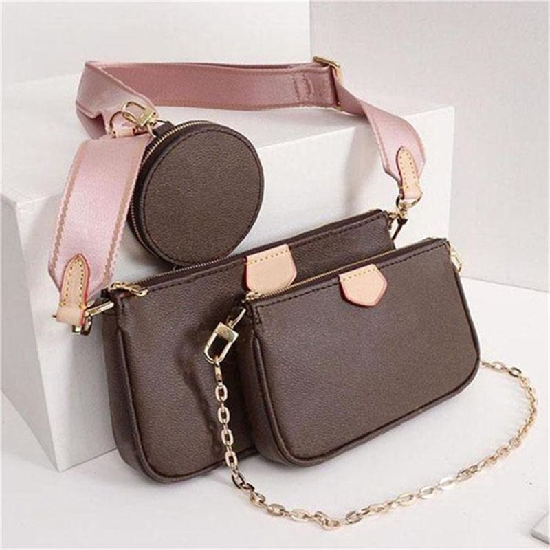 New Shoulder Bags Three Piece Set Classic Handbags Women Bag Leather ...