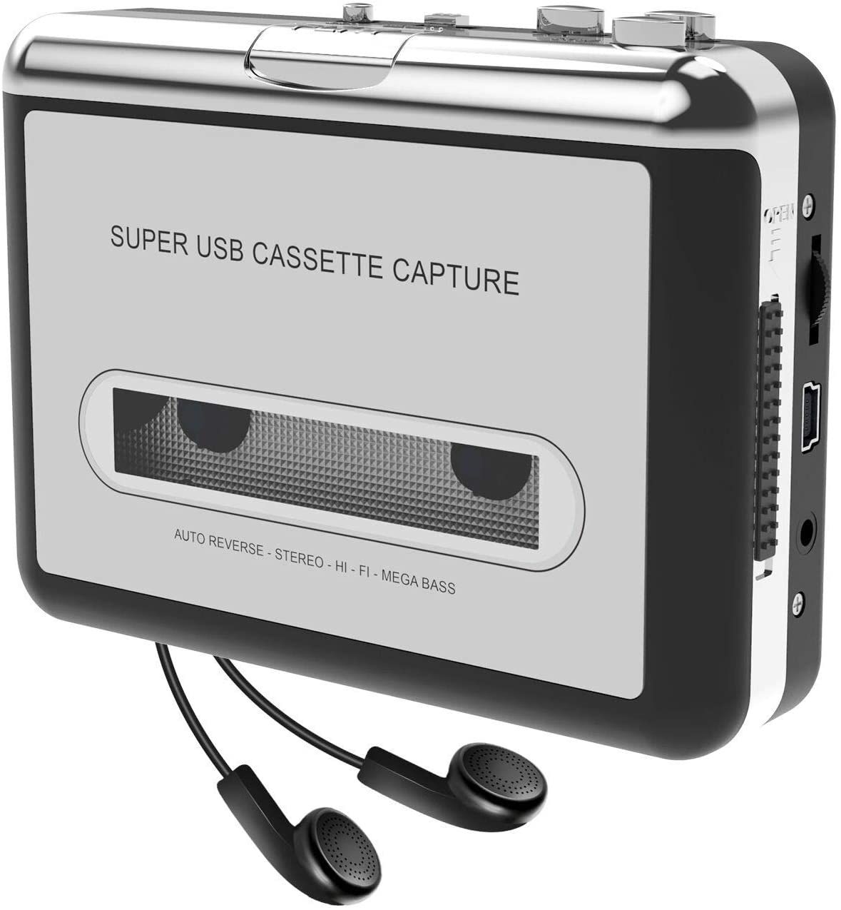 Cinta de cassette a MP3 CD convertidor captura audio reproductor de mú 