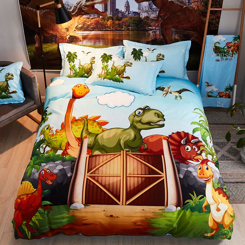 Juegos de ropa de cama para niños Conjuntos de ropa de cama Dinosaurios Niños Twin Tamaño Juegos de ropa de cama para niños Conjuntos de ropa de cama Dinosaurios Niños Twin Tamaño