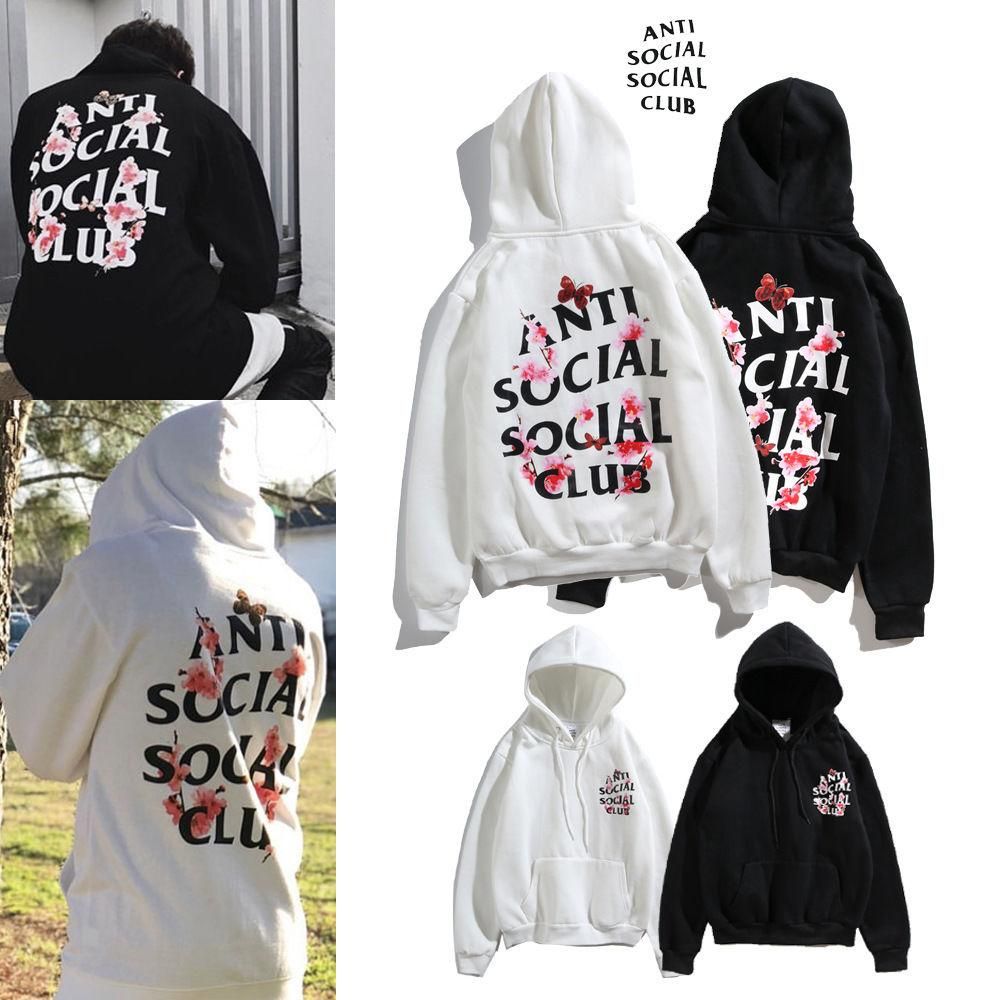 Anti social social online club butterfly hoodie