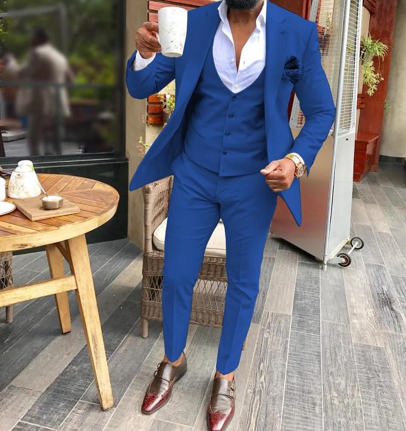 Suit Tuxedos Jacket Blazer Pants Vest 