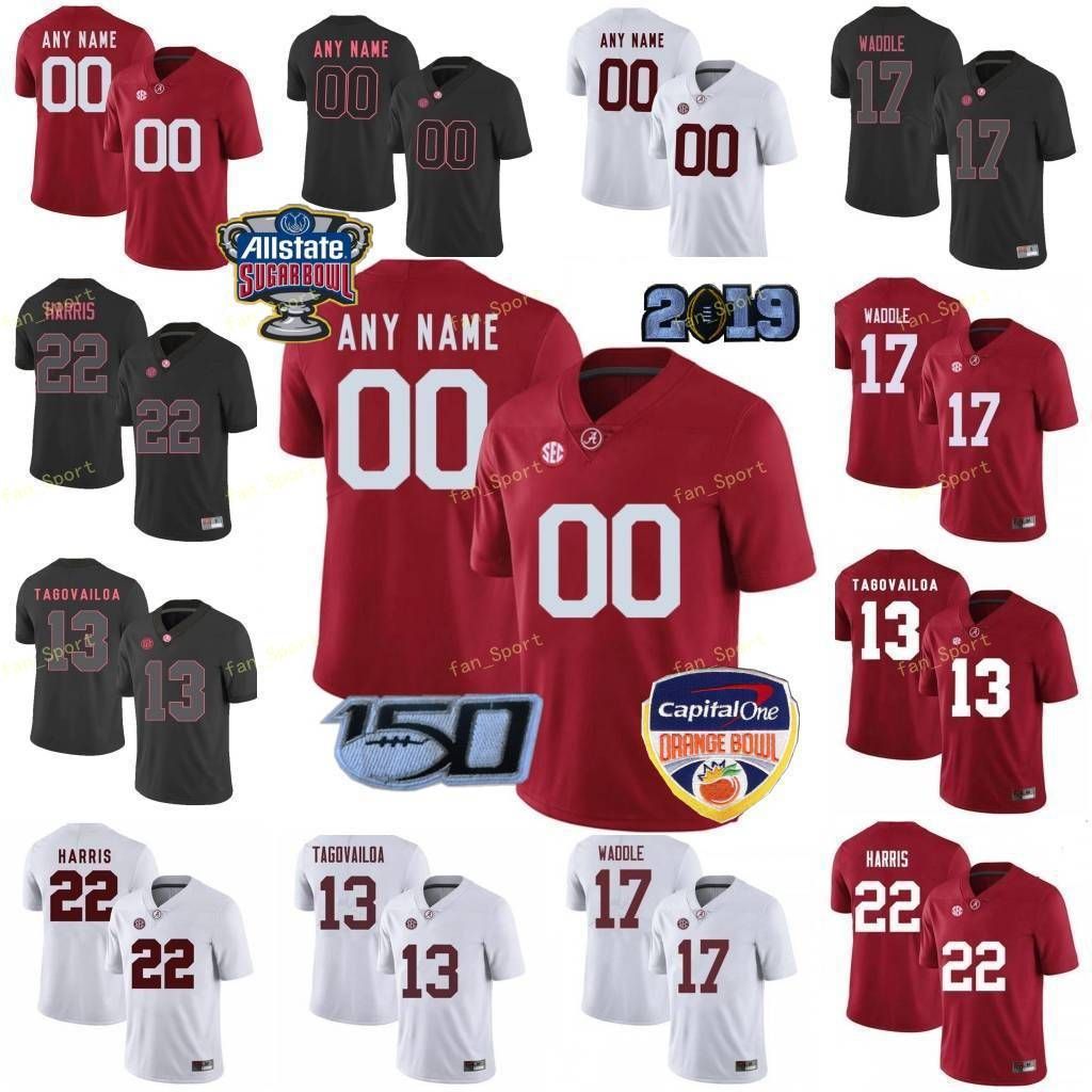 2020 Custom Alabama Crimson Tide College Football Jerseys 13 Tua