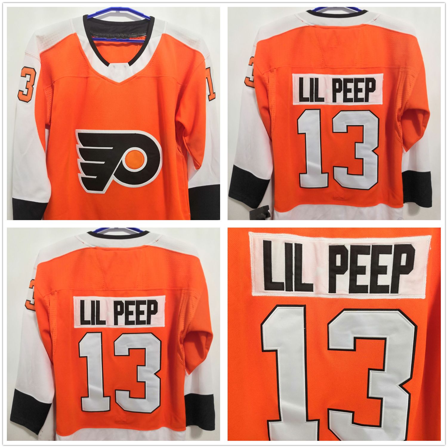 Flyers Jersey Camiseta Naranja De Lil Peep Larga Mujer Playera