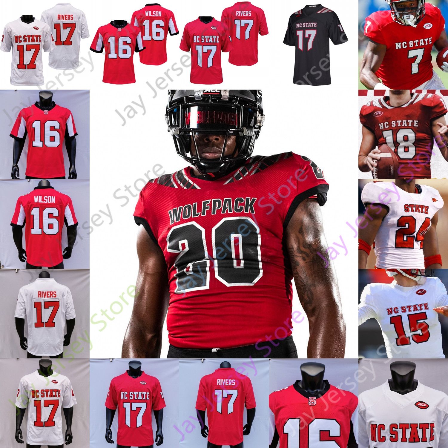 2021 NC State North Carolina Wolfpack NCAA College Football Jersey