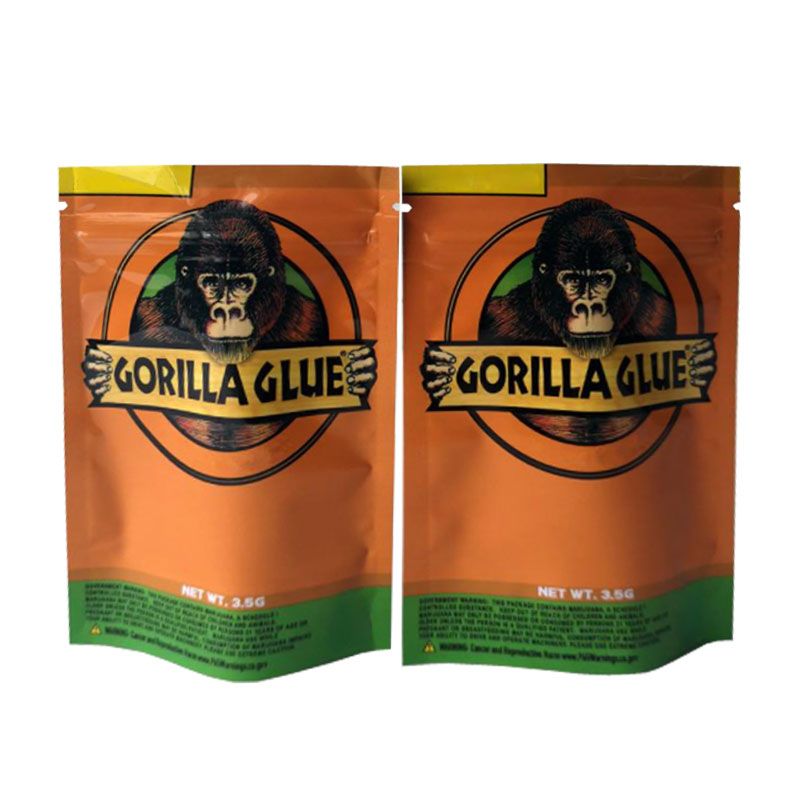 GORILLA GLUE BAG 3.5g Mylar Zipper Bags Smell Proof Packaging Package