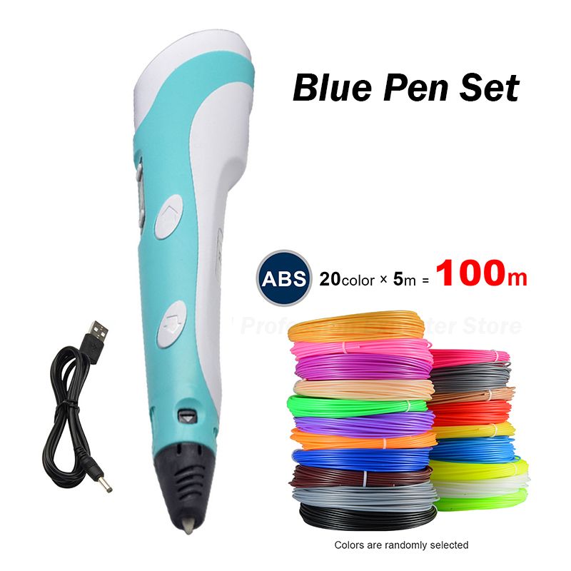 Set de stylo bleu de 100m