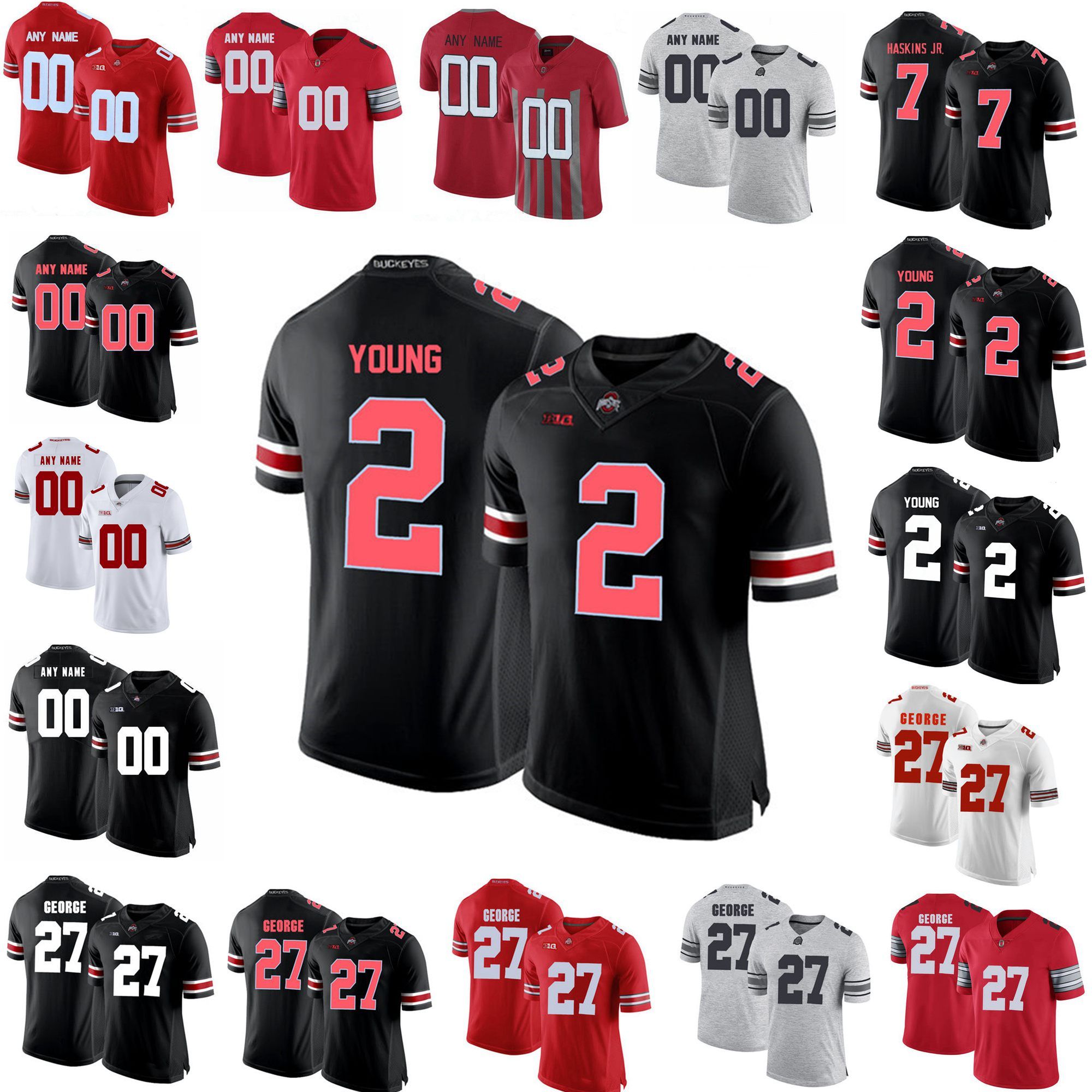 2021 NCAA Ohio State Buckeyes College Football Jerseys Mens Fuller