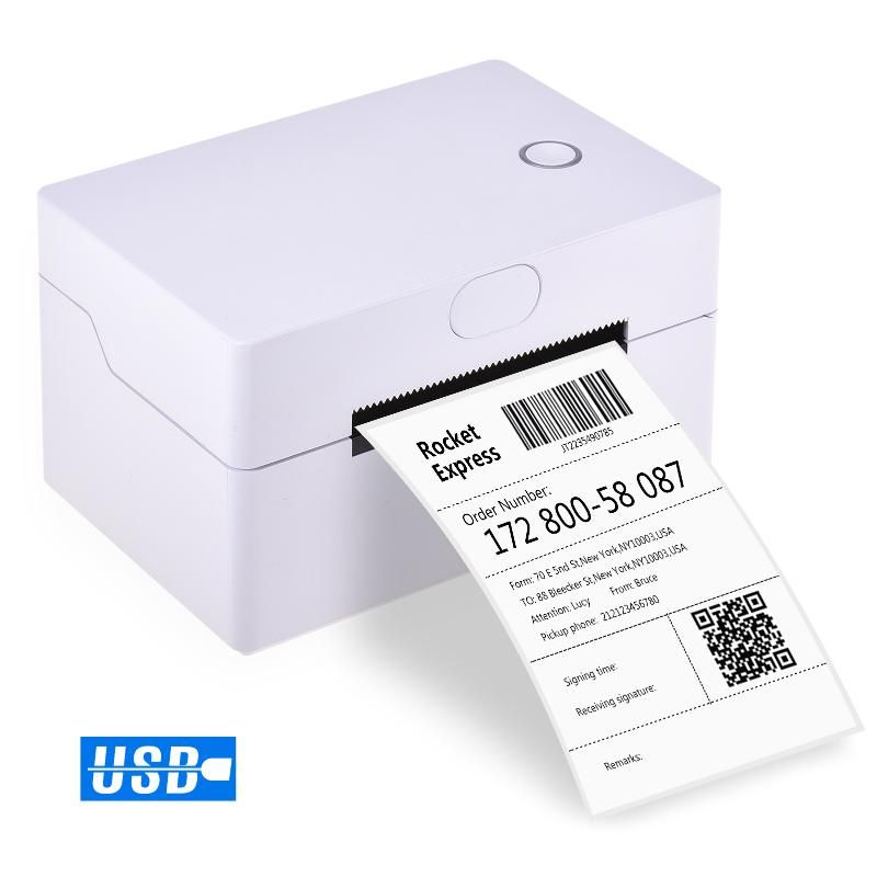 Compra Impresoras Impresora De Etiquetas De Escritorio 180 Mm / S Máquina  De Fabricación Térmica USB De Alta Velocidad Max.83mm Ancho De Papel Para  Express Barato | Entrega Rápida Y Calidad | Es.Dhgate