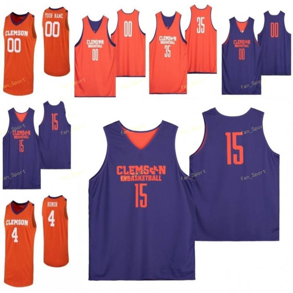 2021 Clemson Tigers College Basketball Jersey 15 John Newman 10 Curran Scott 25 Aamir Simms 0