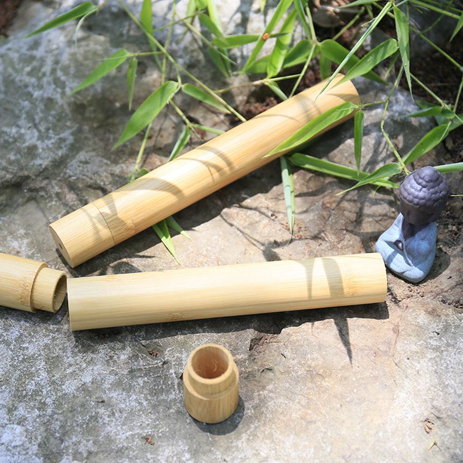 Boîtes De Brosse À Dents En Bambou