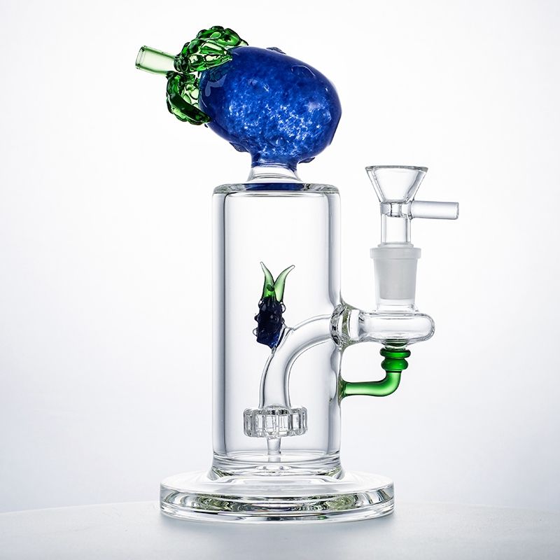 Blue Pineapple bong with bowl