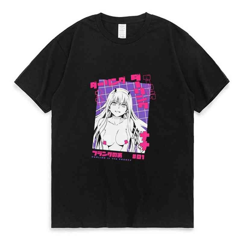 Anime T-Shirts Darling In The Franxx Zero Two Print Men Women