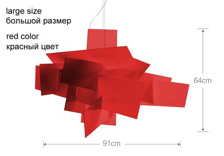 grandi dimensioni, rosso