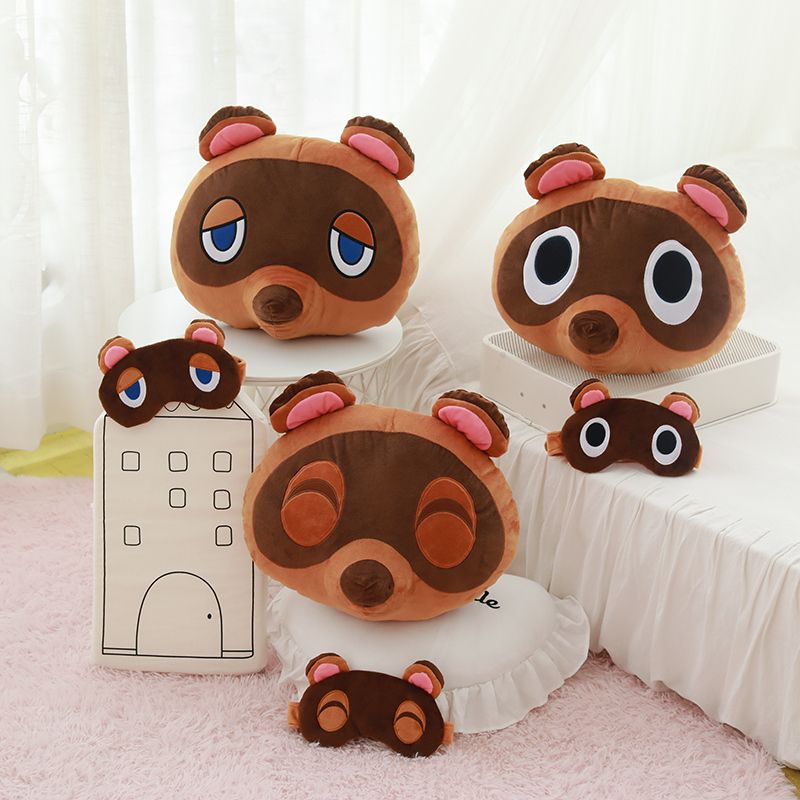 Hot Selling Animal Crossing Tom Nook Peluche juguete lindo suave dibujos animados oso animal almohada y Hot Selling Animal Crossing Tom Nook Peluche juguete lindo suave dibujos animados oso animal almohada y