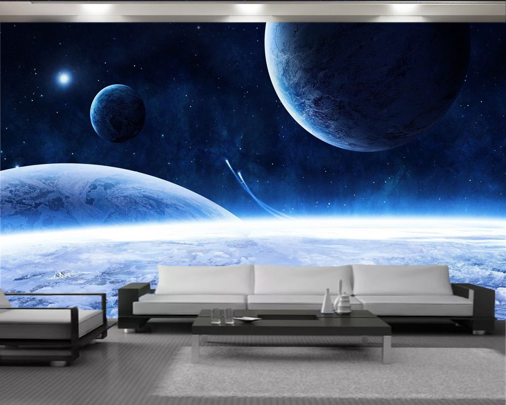 Papel tapiz 3d universo fantasía azul espacio planeta paisaje papel tapiz interior tv fondo pared decoración Papel tapiz 3d universo fantasía azul espacio planeta paisaje papel tapiz interior tv fondo pared decoración