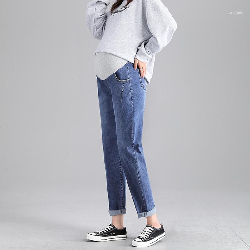 Compra Mamá Jeans Para Mujer Denim Ropa De Mujer Color Sólido Recto Cintura  Alta Pantalones Embarazados Pantalones Embarazados Tallas De Maternidad  03171 Barato | Entrega Rápida Y Calidad | Es.Dhgate