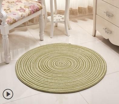 Green Round Carpets