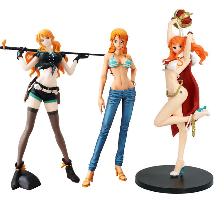 Best One Piece Nami Anime Figure Bikini Sexy Girl Adult Pvc Action Figure Toys Stampede Flag Diamond Ship Nami Model Doll Gift X0121 Under 27 68 Dhgate Com