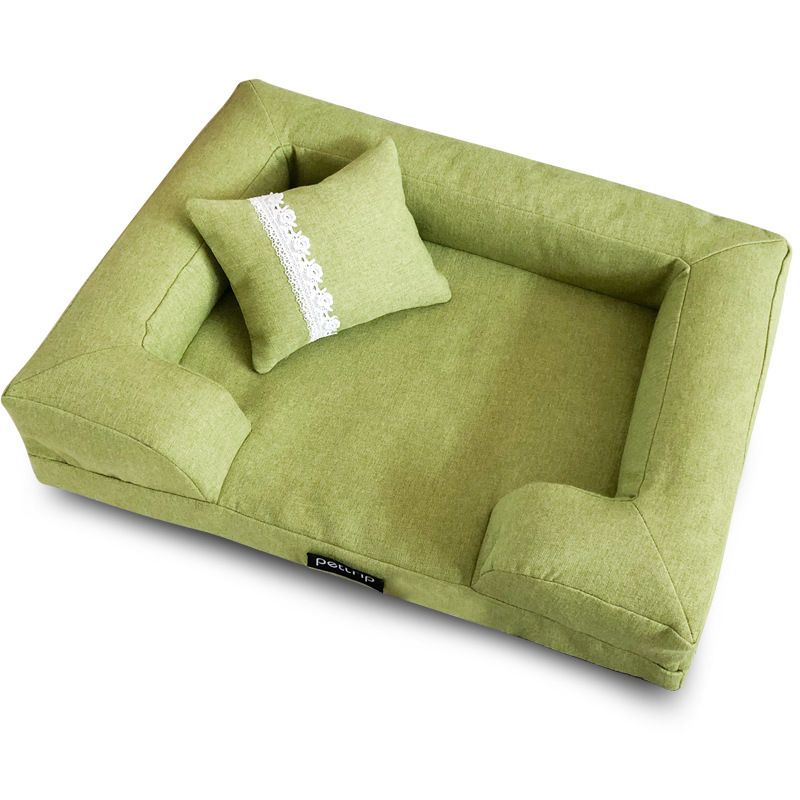 Зеленый с подушкой