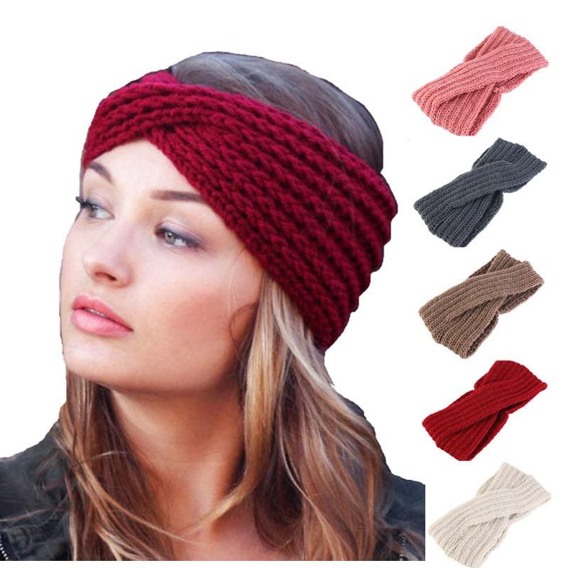 Women Crochet Headband Knit Bowknot Headband Warmer Winter Head Wrap Headband Women Crochet Headband Knit Bowknot Headband Warmer Winter Head Wrap Headband