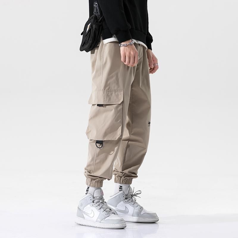 Hombres Pantalón harén tipo cargo con bolsillos laterales S para hombre  rocic.com
