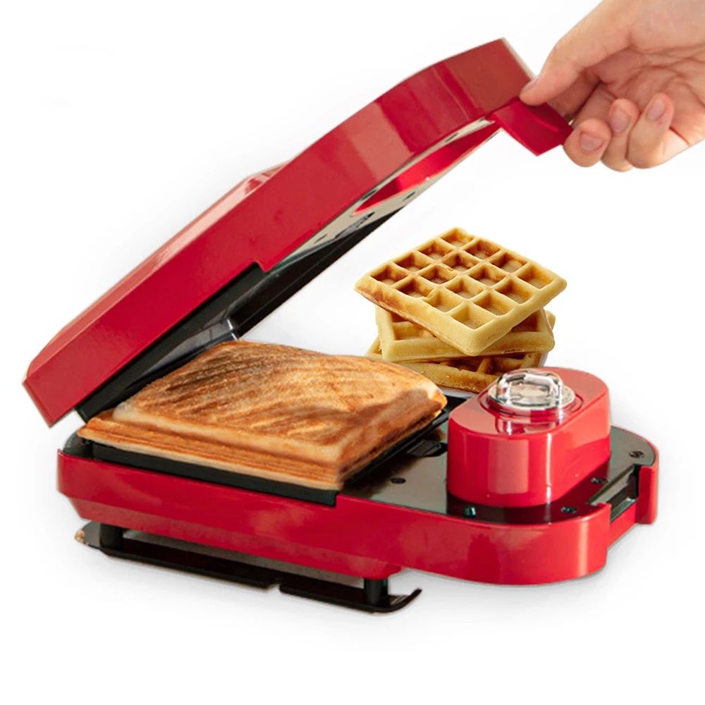 Electric Sandwich Maker Waffle Toaster Baker Breakfast Machine Takoyaki  Pancake Donuts Sandwichera with 1/2/3/