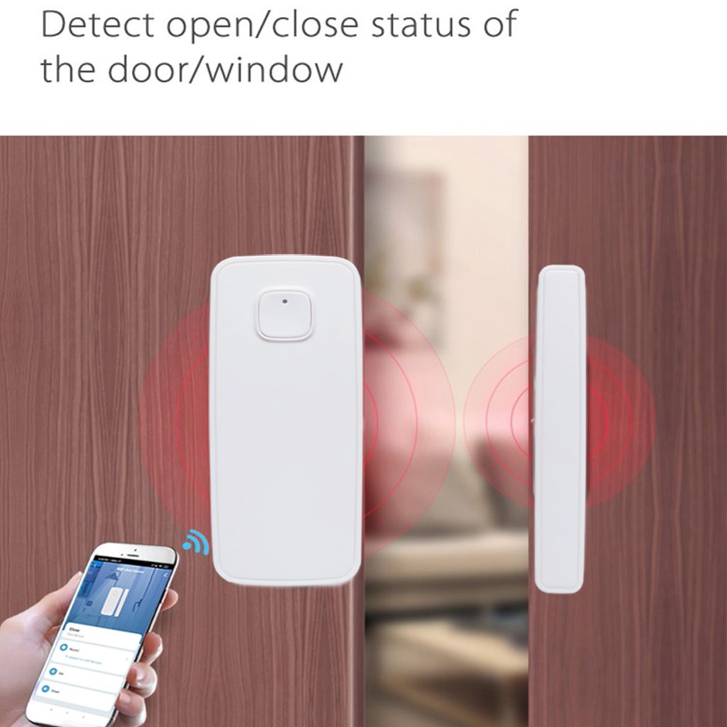Door Window Sensor Open Entry Smart WiFi Sensor Contact Door Window Closed Open Detector 