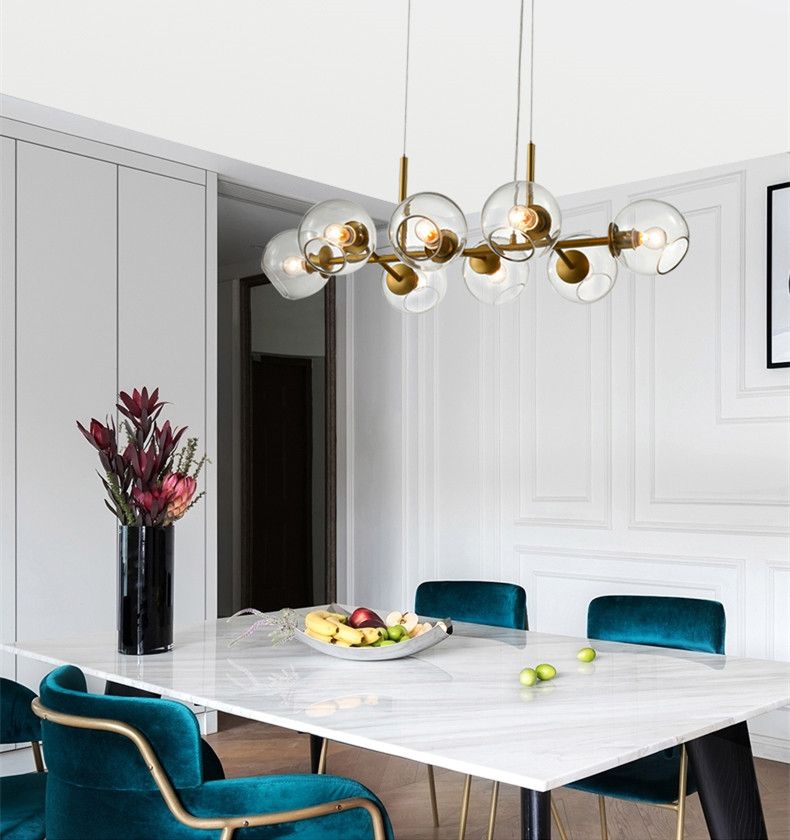 Italian Design Molecule Lamp Kitchen Island Dining Room Bar Glass Balls