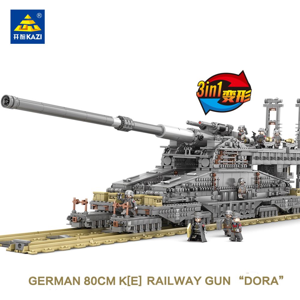 It's not LEGO:KAZI German 80cm k(e) Railway Gun DORA Review 