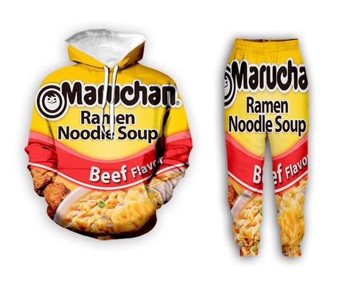 ramen noodle sweatshirt and sweatpants