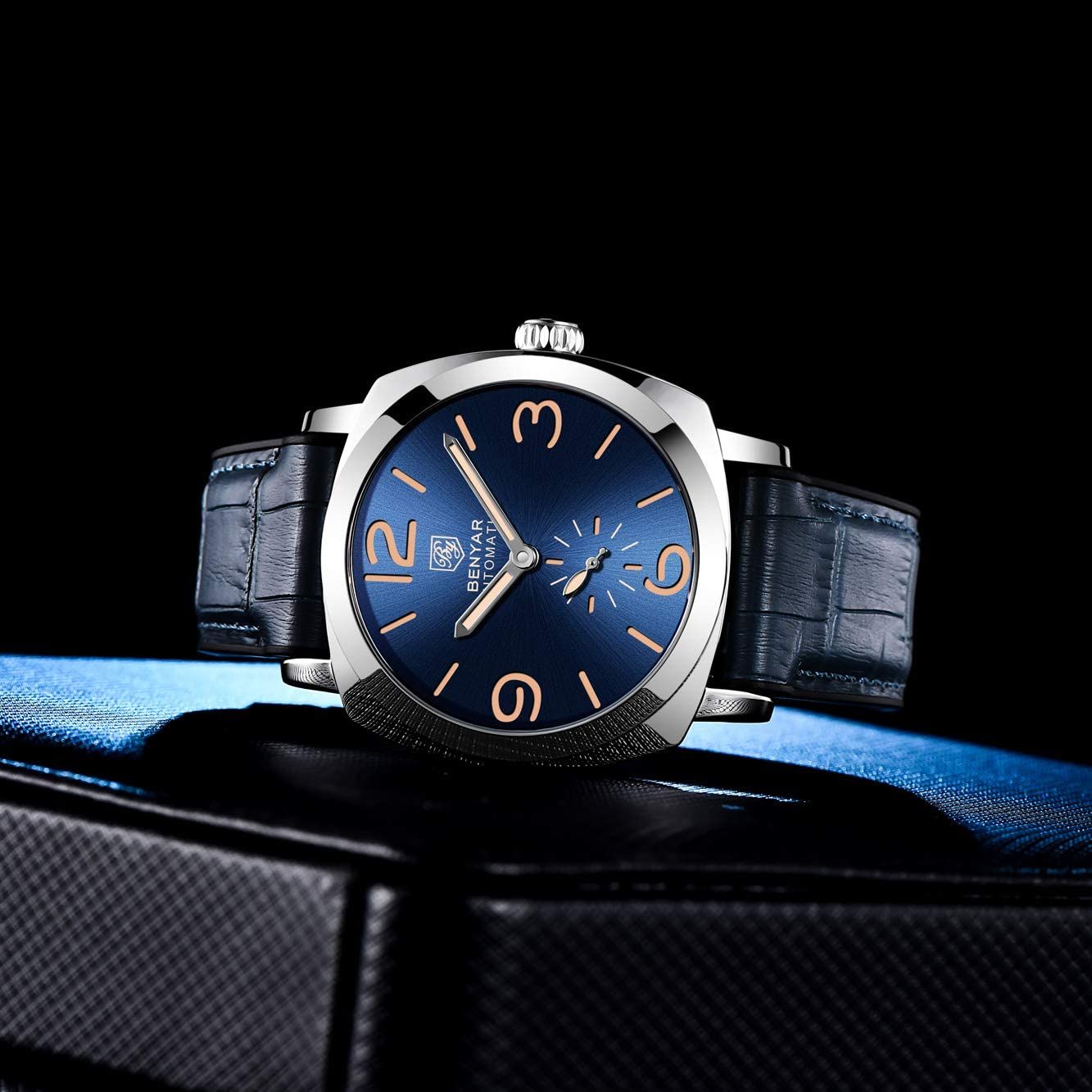 Acquistare BY BENYAR Mens Analogico Meccanico Automatico Auto Wind Guarda  Con Bracciale In Gomma BY5174 Economico | Consegna Veloce E Qualità |  DHgate Italy